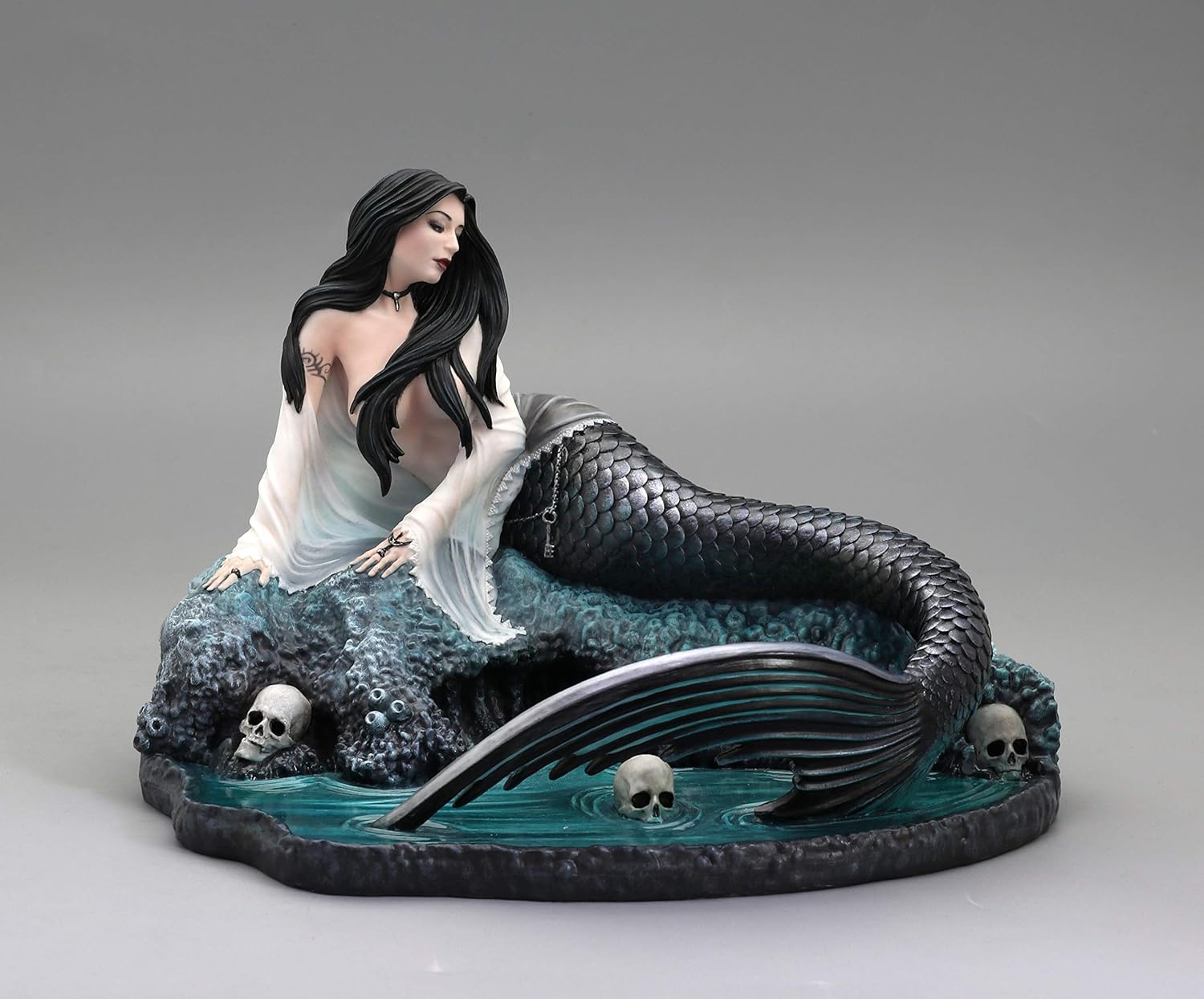 Siren's Lament: Hauntingly Beautiful Mermaid Statue by Anne Stokes