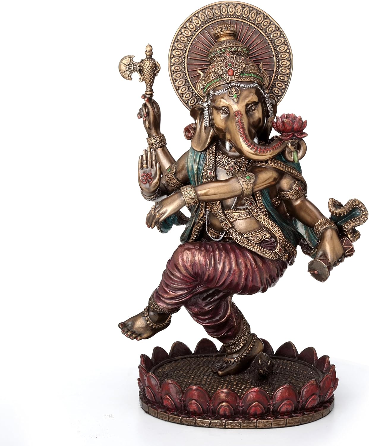Dancing Ganesha Statue: Bring Serenity & Overcome Obstacles - 8.25"