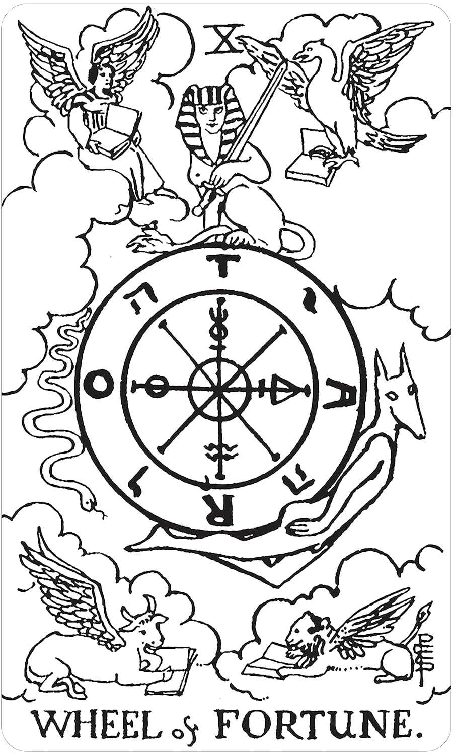 Black & White Rider-waite Tarot Deck