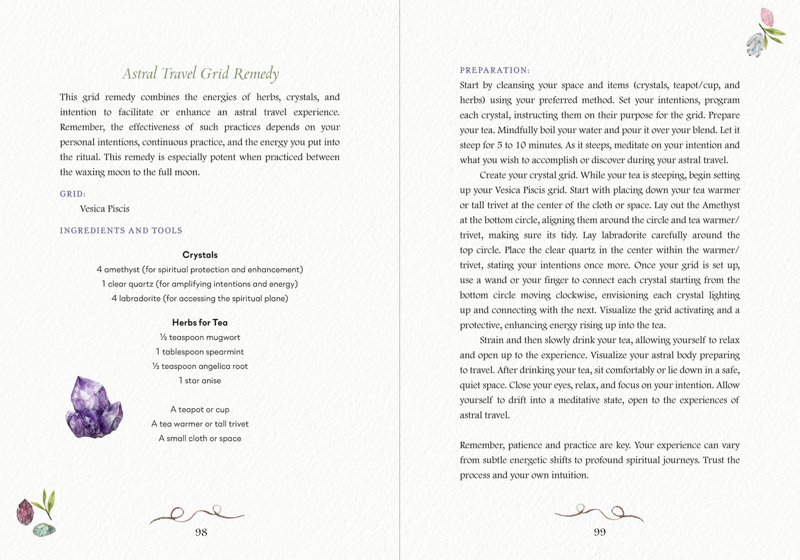 A Tea Witch’s Crystal Brews: Empowering the Magick of Tea with Crystal Grids