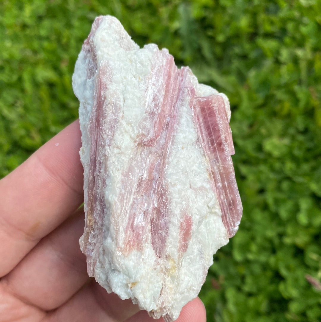 Pink Tourmaline Natural Gemstone Cluster