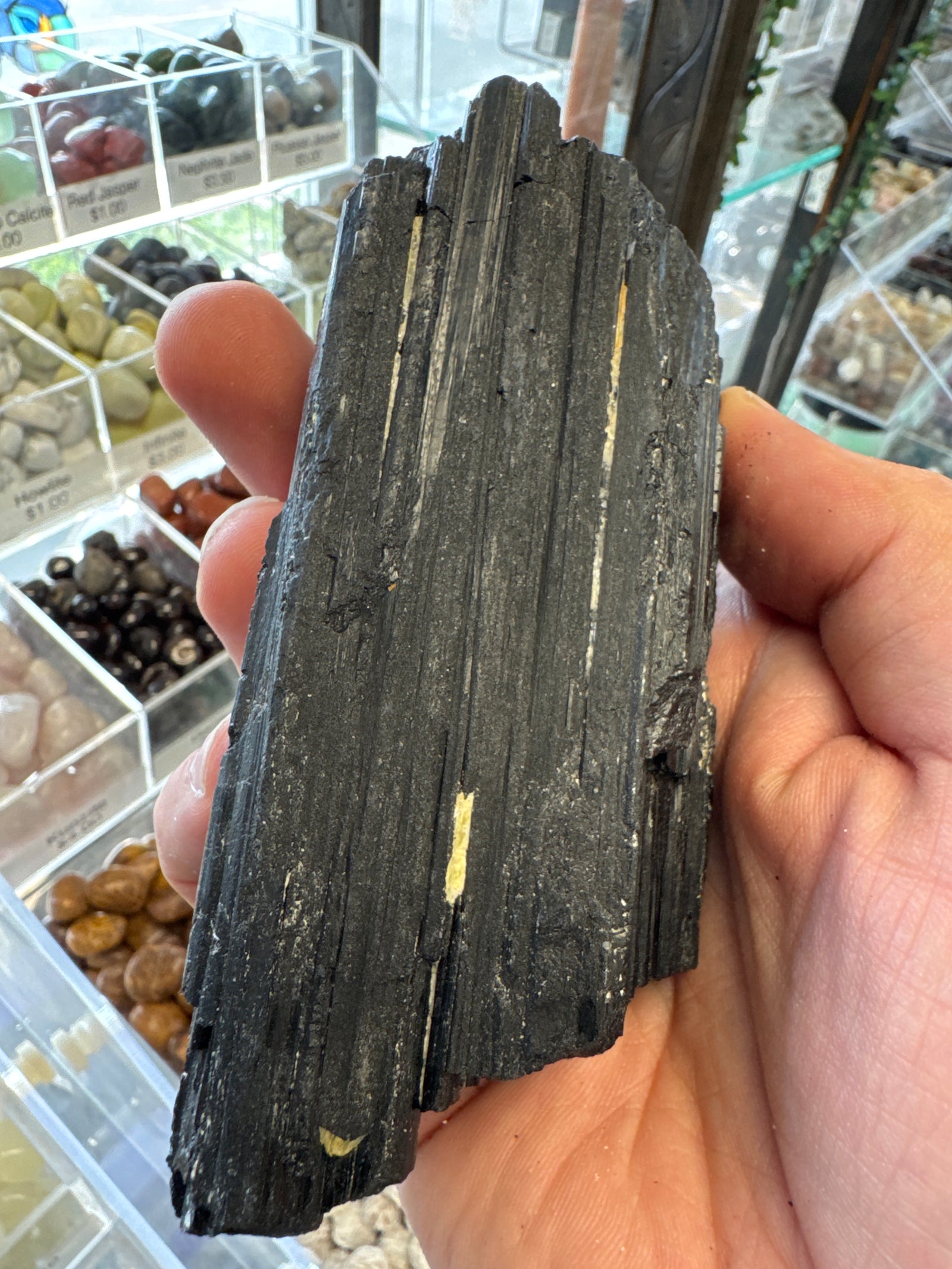 Premium Black Tourmaline Natural Gemstone