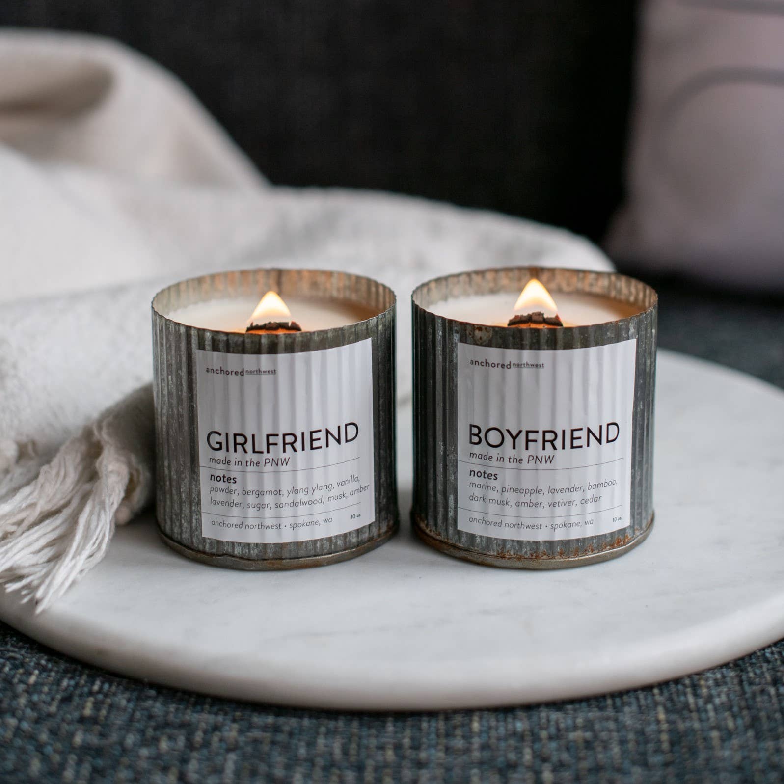 Girlfriend Wood Wick Rustic Farmhouse Soy Candle