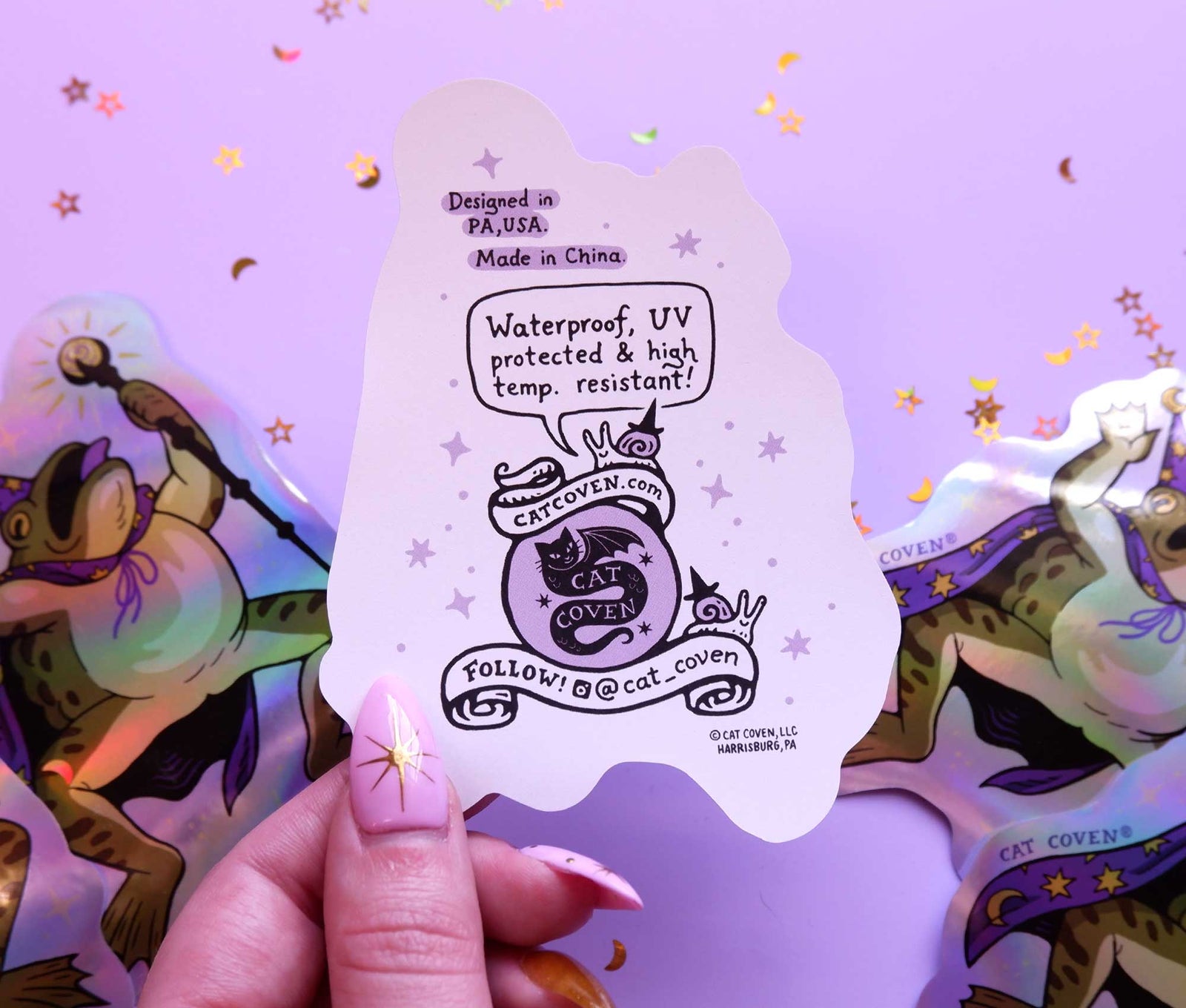 Toad Wizard - Holographic Sticker