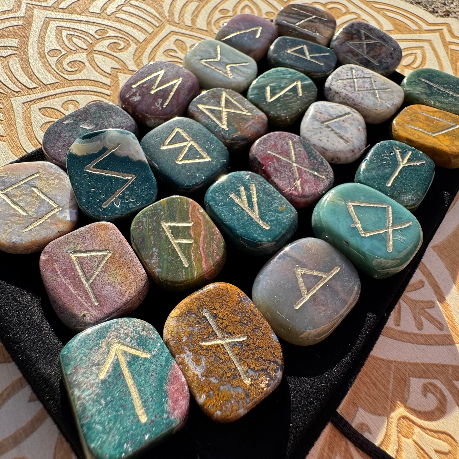Ocean Jasper Runes Set of 25