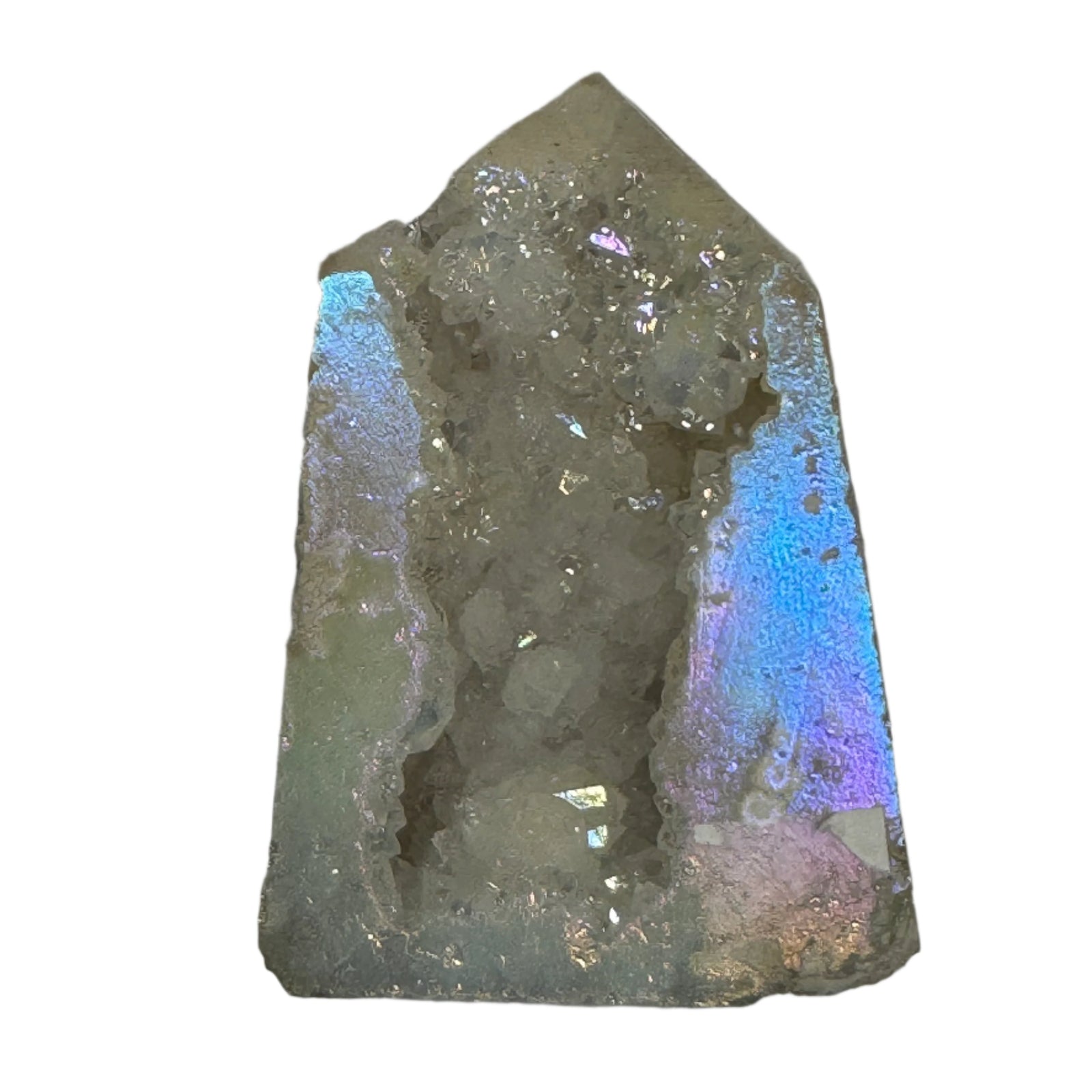 Angel Aura Sphalerite Geode Gemstone Point