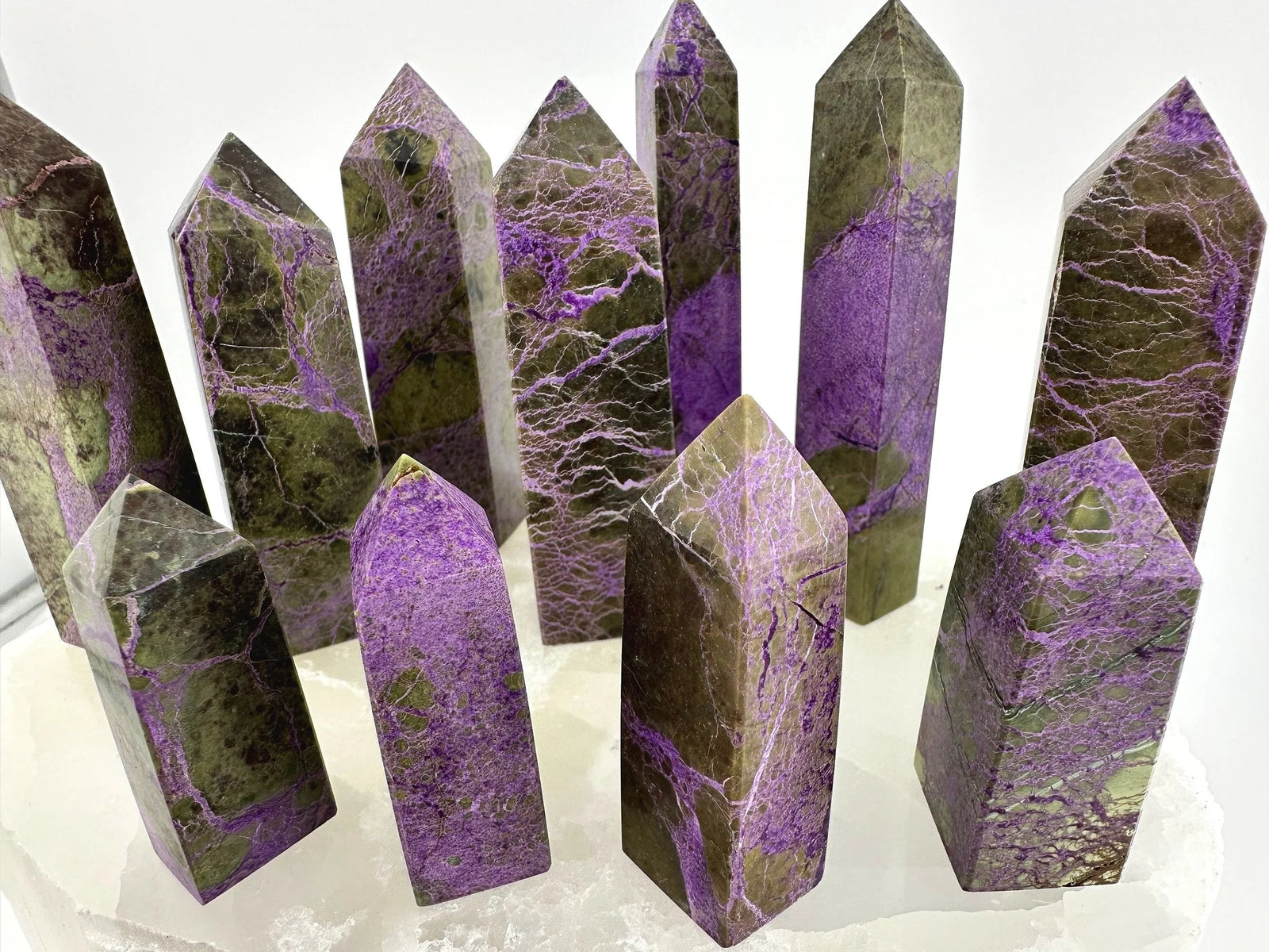 Natural Atlantisite Stichtite Obelisk Tower Point