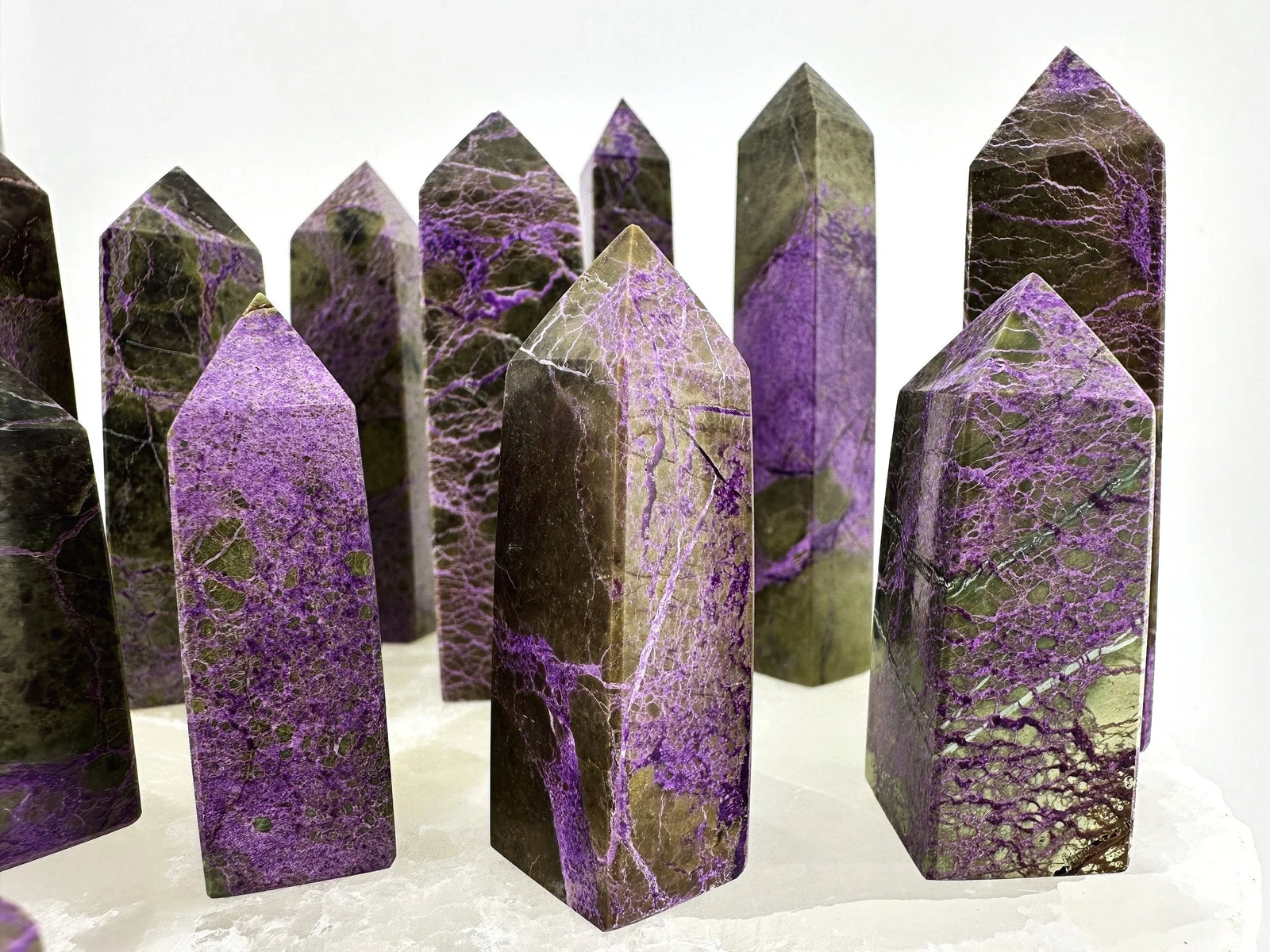 Natural Atlantisite Stichtite Obelisk Tower Point