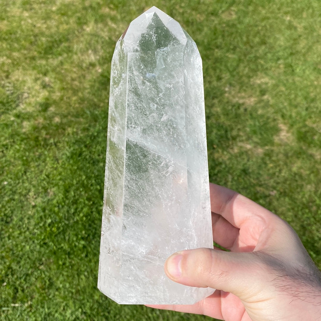 Large Clear Quartz Polished Point