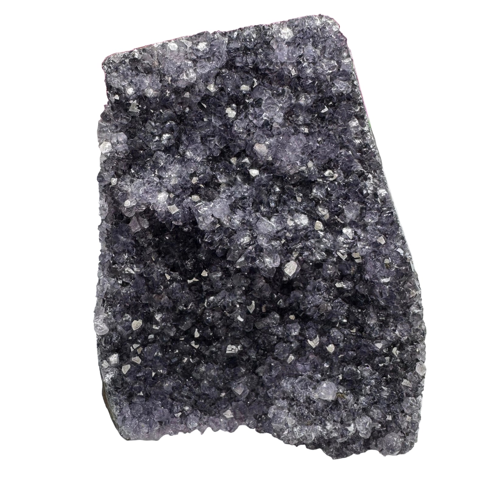 Amethyst Cluster Natural Gemstone Cut to Stand