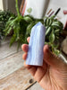 Blue Lace Agate Obelisk – Natural Crystal Tower Point