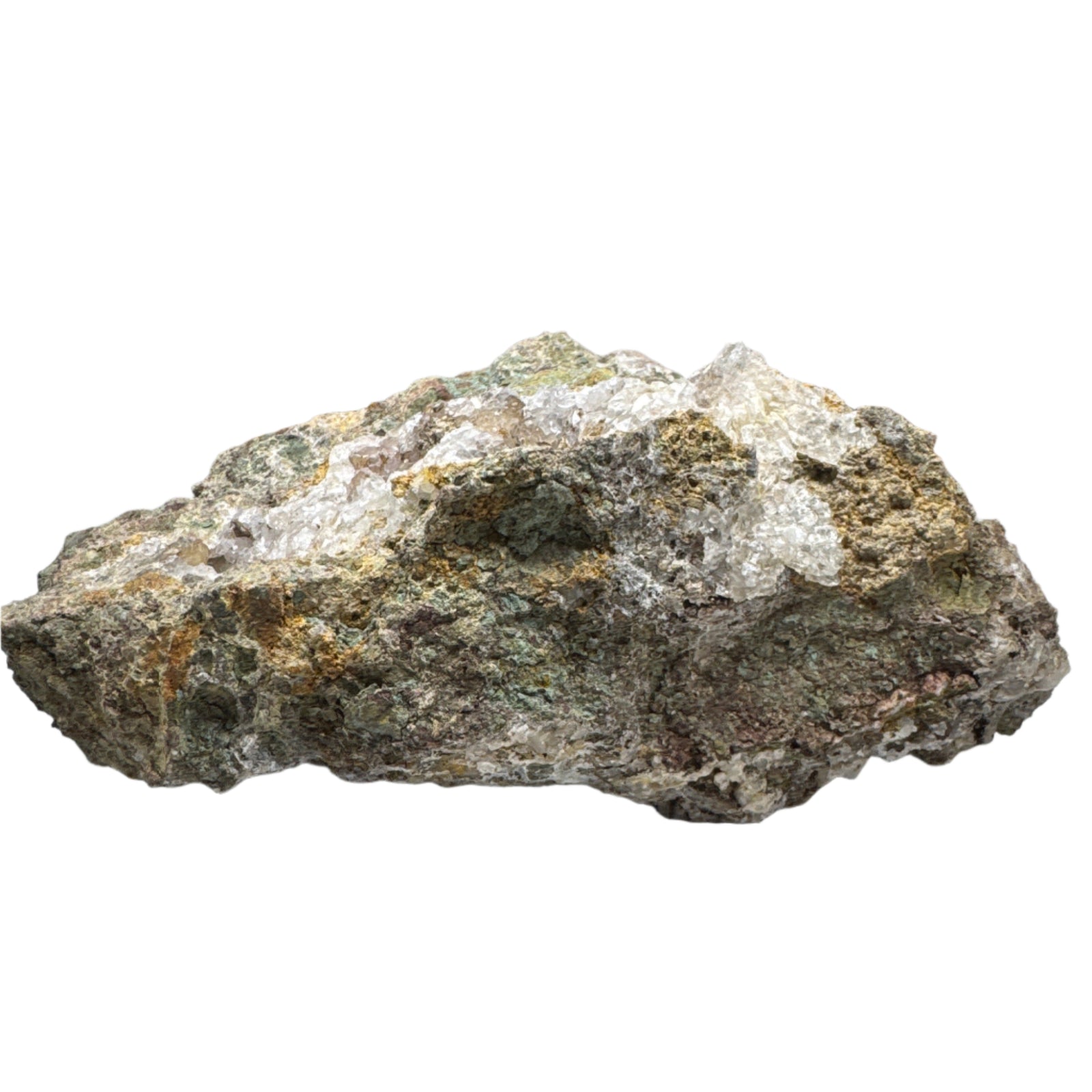 Moroccan Cave Calcite with Hematite Quartz Cluster