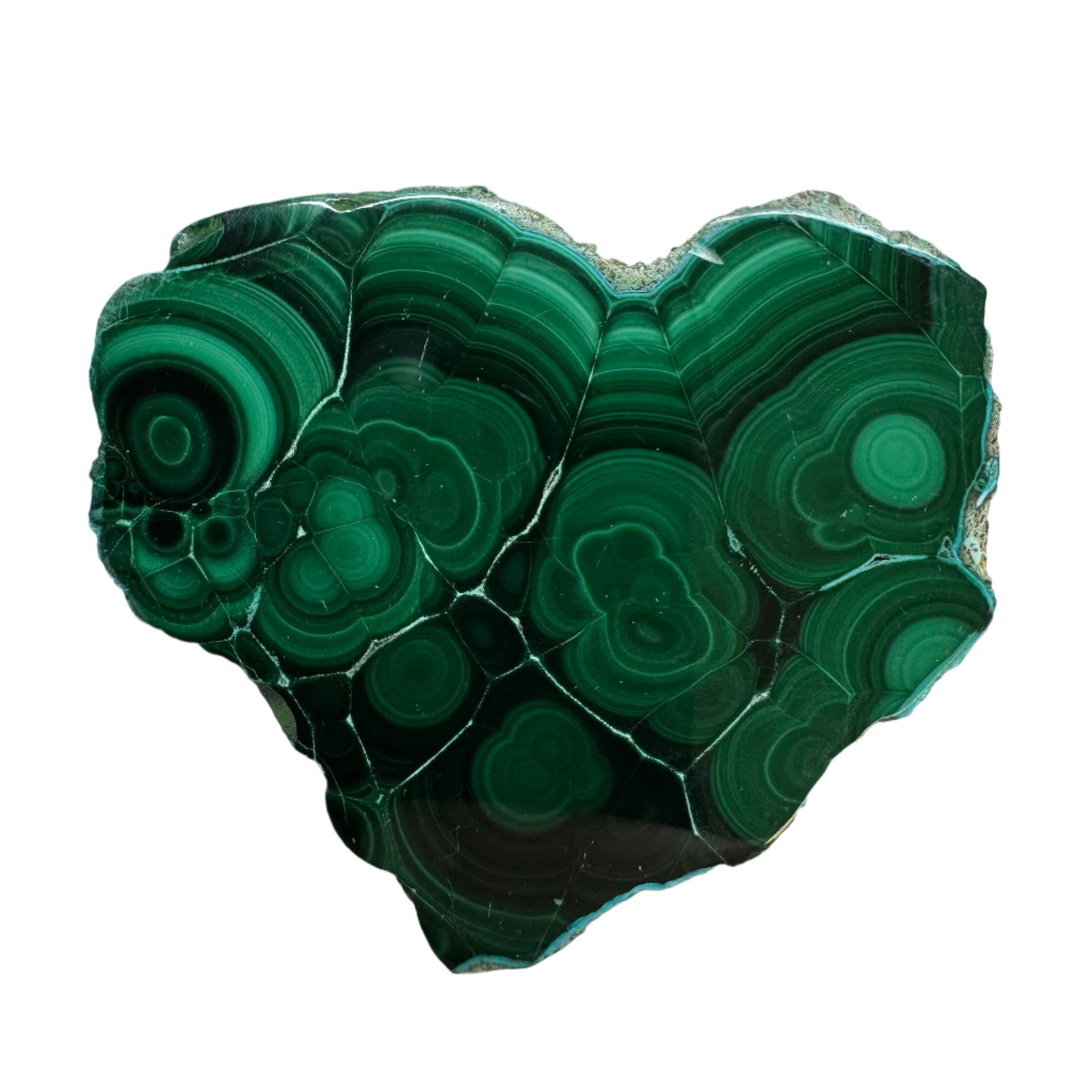 Polished Malachite Slice Specimen | Protection & Confidence