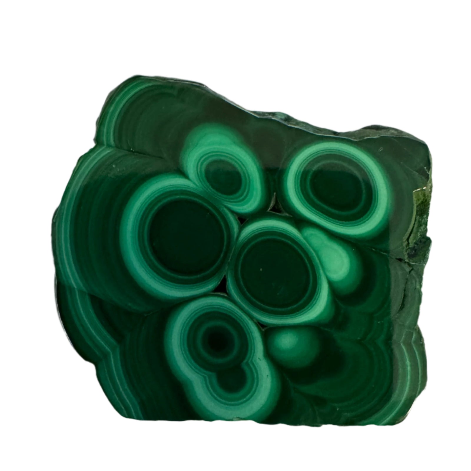 Polished Malachite Slice Specimen | Protection & Confidence