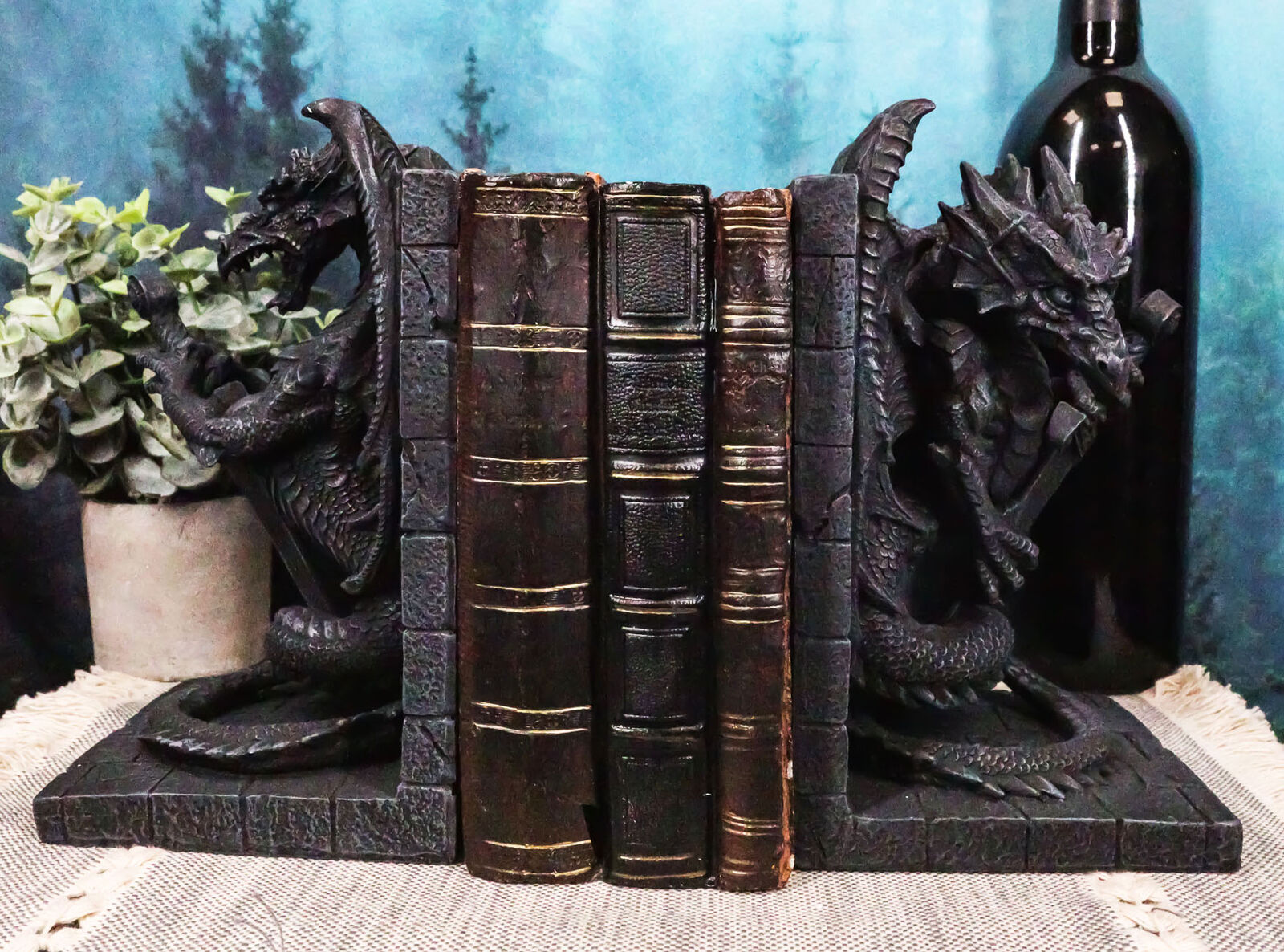 Dragon Guardian Gargoyle Bookends