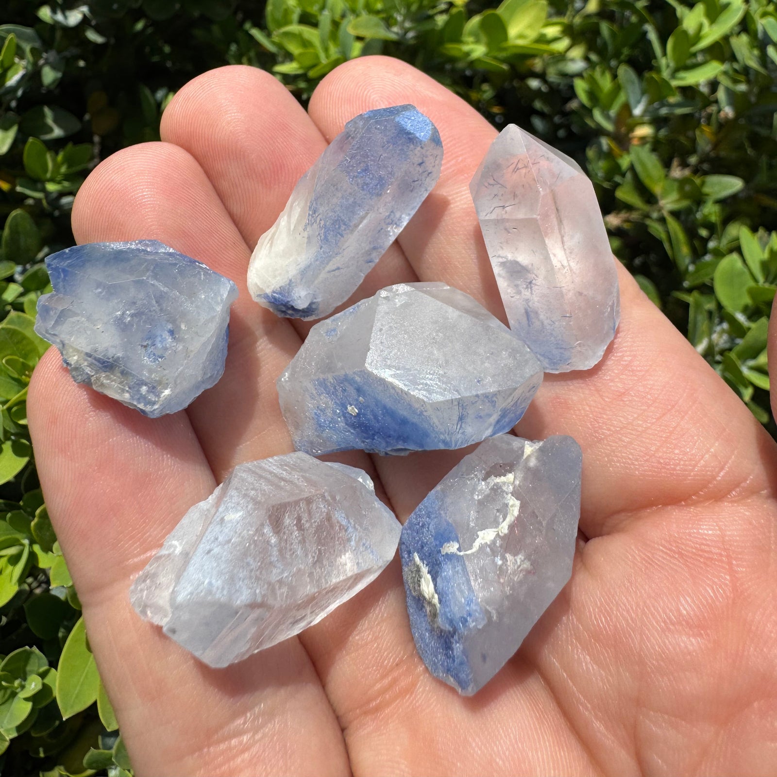 Dumortierite & Clear Quartz Crystal – Stone of Insight, Willpower & Amplified Energy