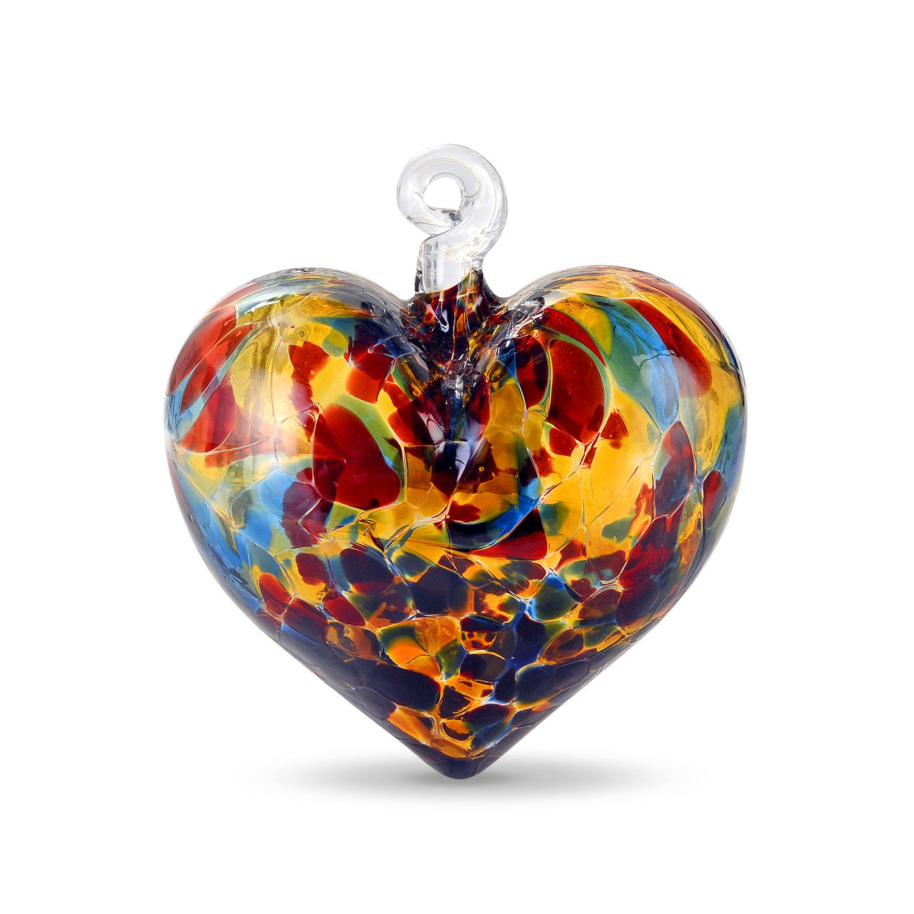 Medium "Plump" Heart of Glass Hanging Ornament