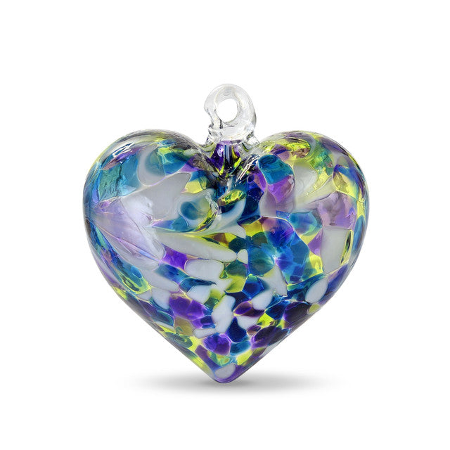 Medium "Plump" Heart of Glass Hanging Ornament