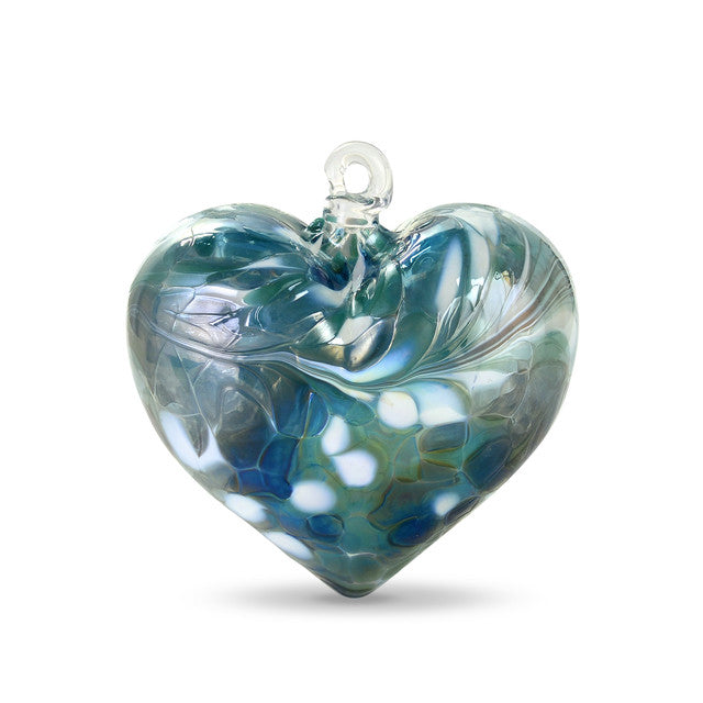 Medium "Plump" Heart of Glass Hanging Ornament