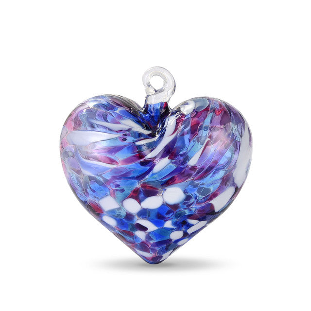 Medium "Plump" Heart of Glass Hanging Ornament