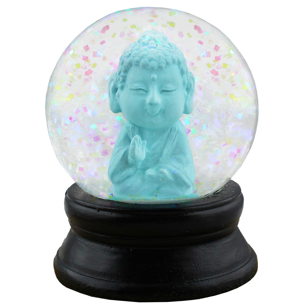 Blue Baby Buddha Mini Snow Globe