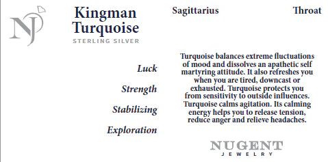 Kingman Turquoise Stud Sterling Silver Earrings – Elegance, Protection, and Balance