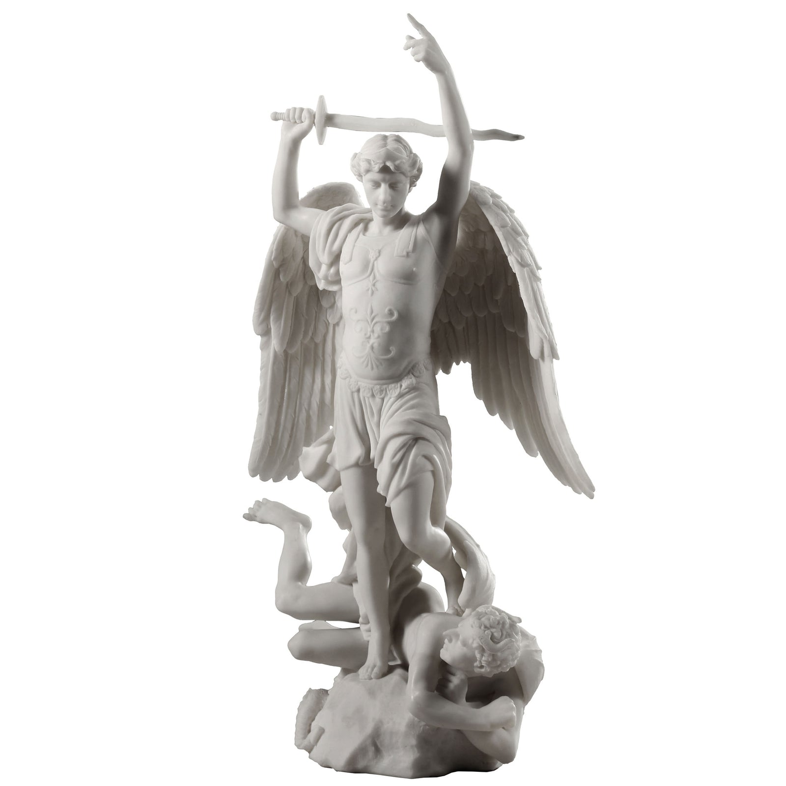 Archangel Michael vs. Satan Statue - Duret Replica | Divine Triumph