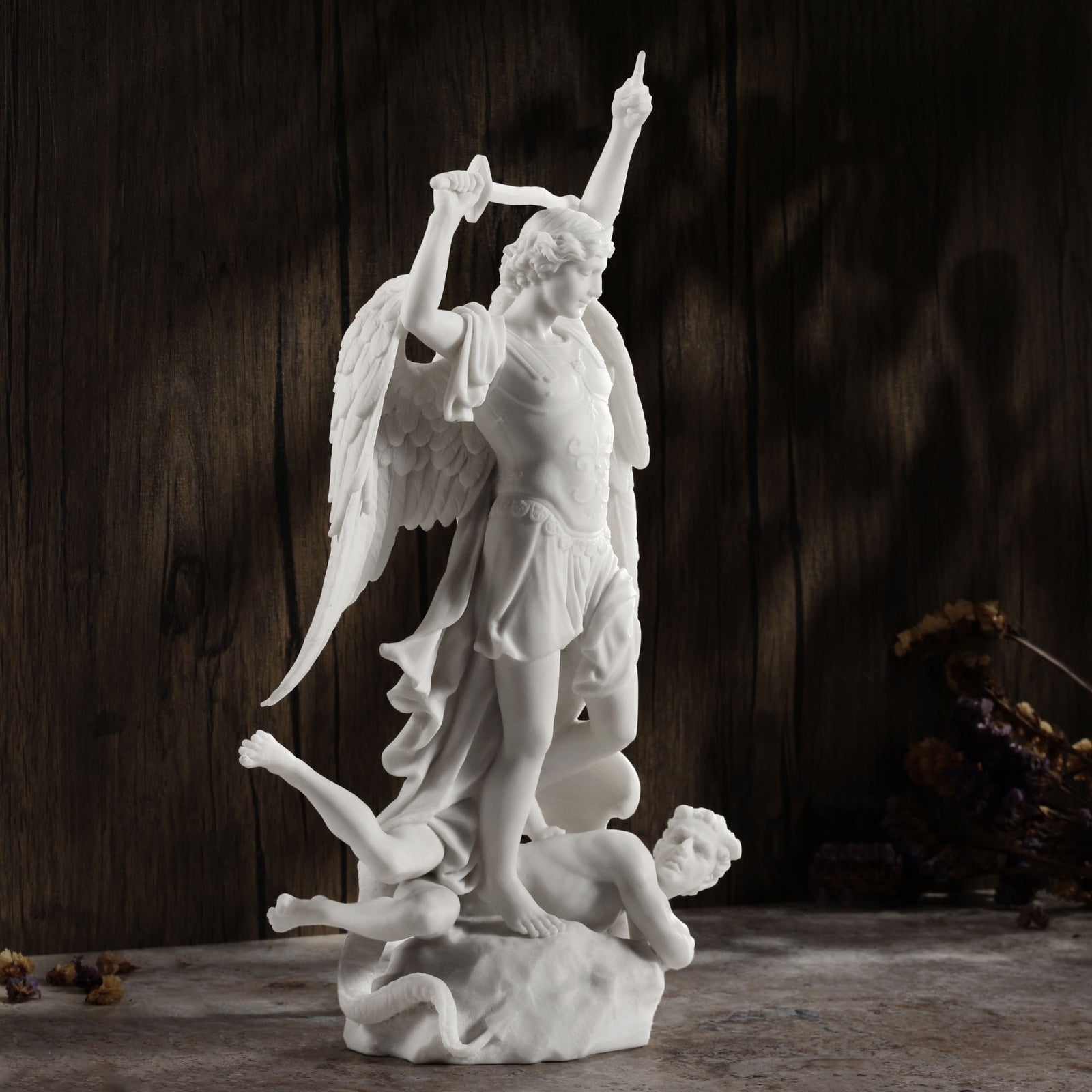 Archangel Michael vs. Satan Statue - Duret Replica | Divine Triumph