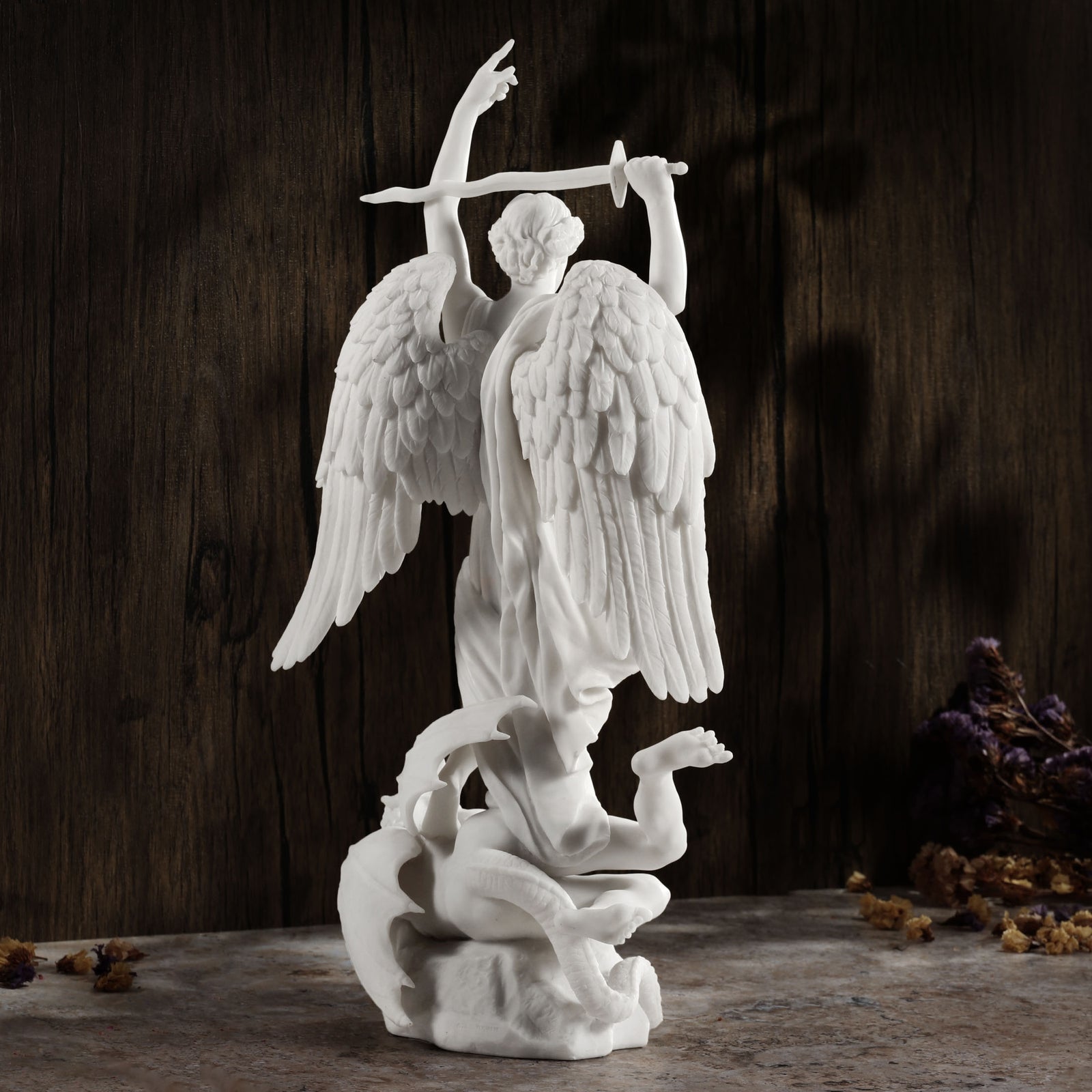 Archangel Michael vs. Satan Statue - Duret Replica | Divine Triumph