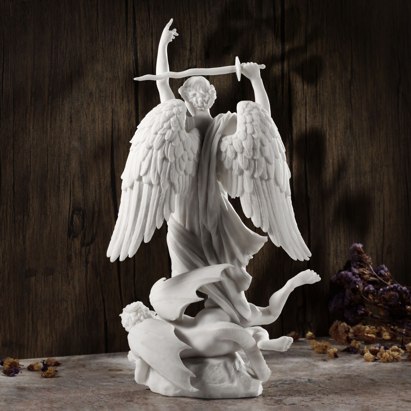 Archangel Michael vs. Satan Statue - Duret Replica | Divine Triumph