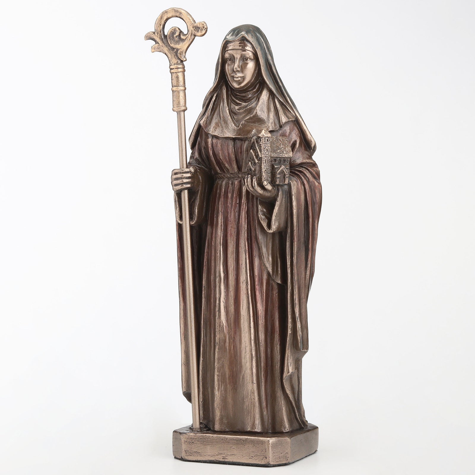 Saint Brigid of Kildare Statue | Celtic Spirit Cold Cast Bronze Sculpture
