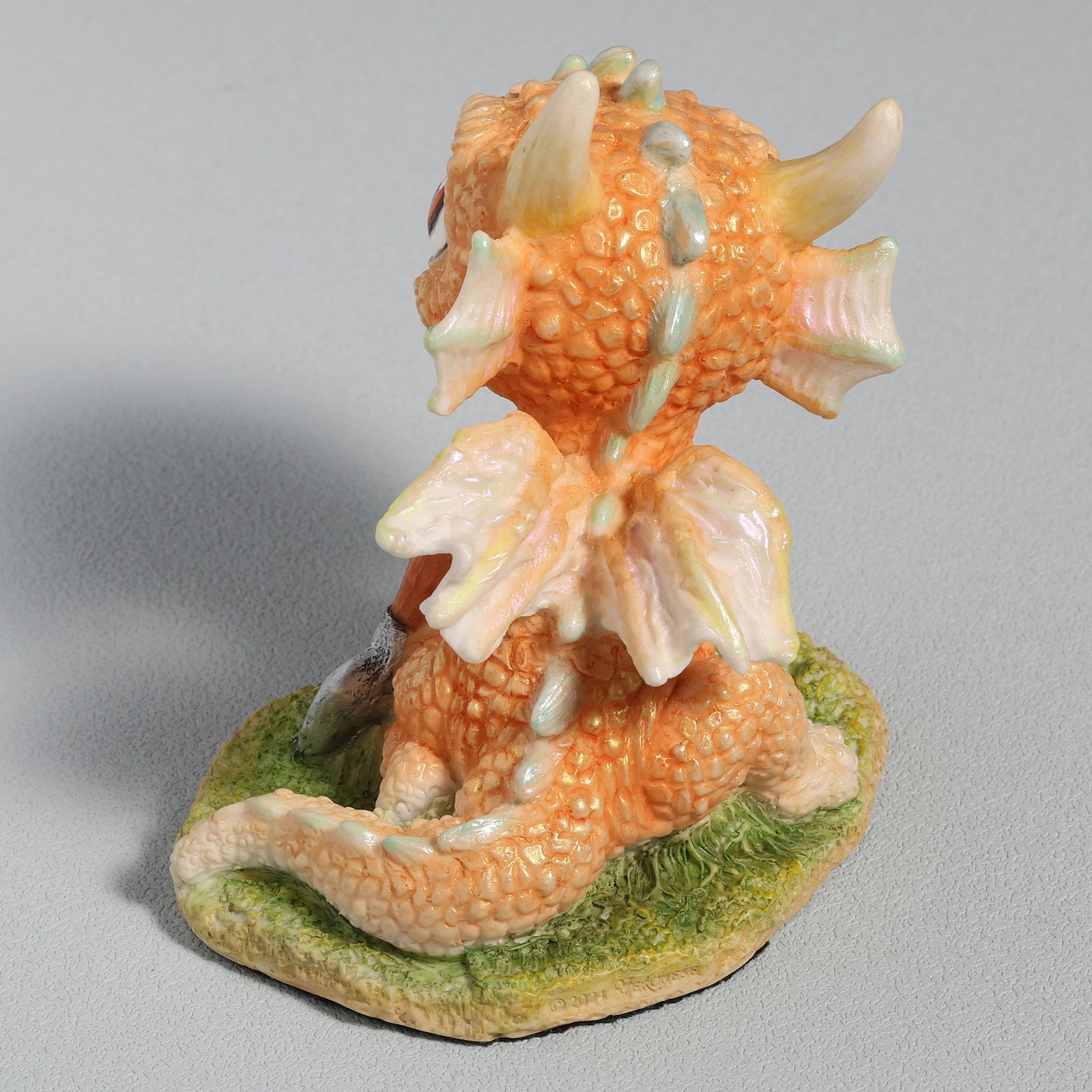 Groundskeeper Baby Dragon Gardening Statue