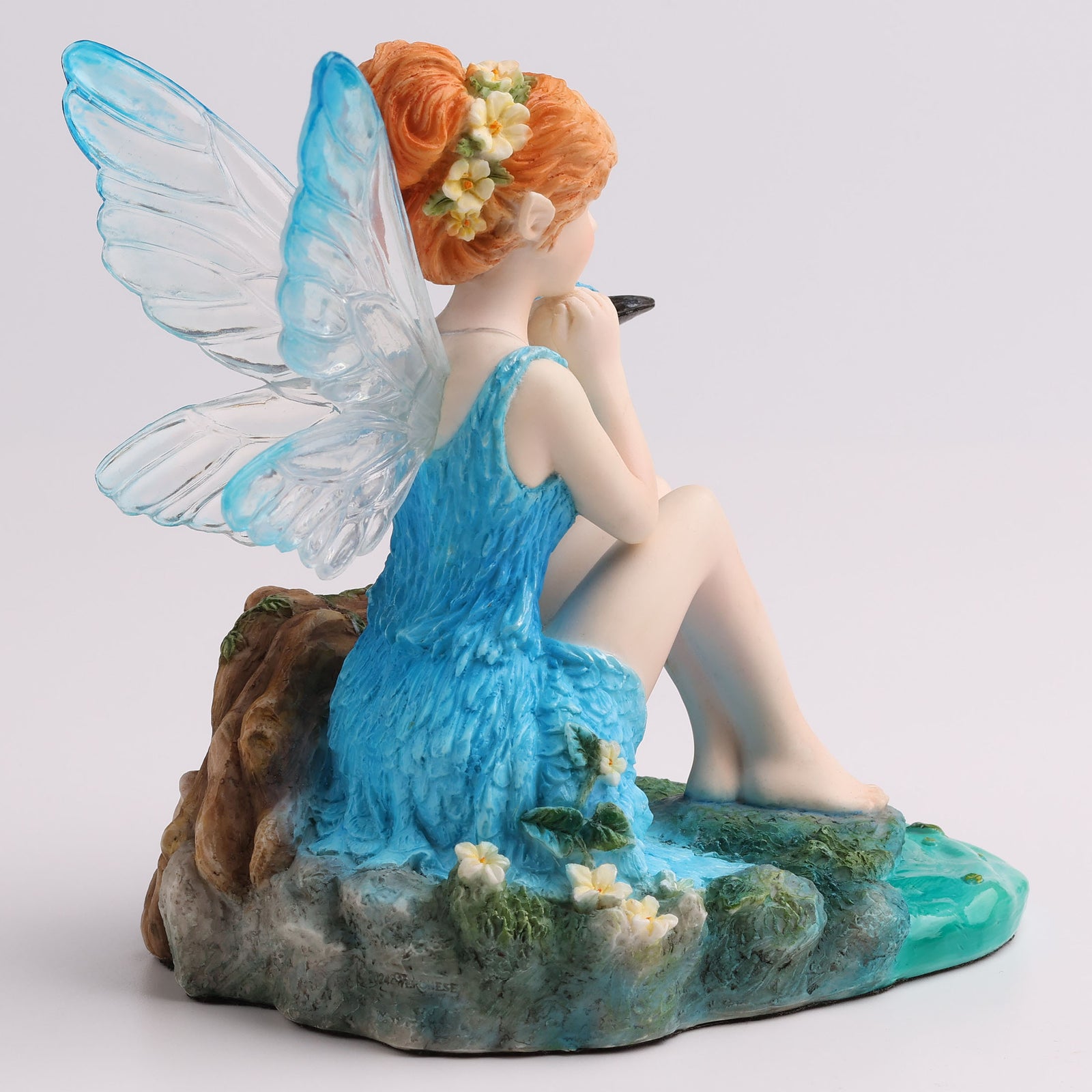Kingfisher and the Turquoise Fairy Statue