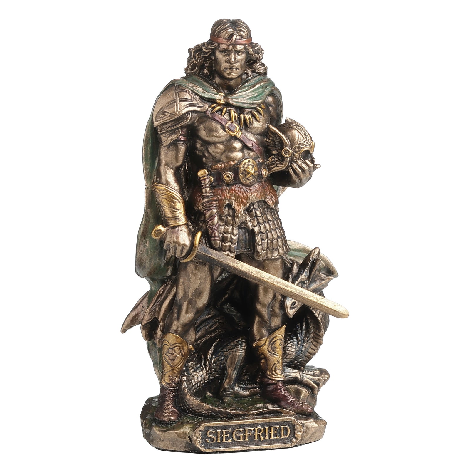 Norse God Figurine - Bronze Resin Sculpture for Home Decor and Altars