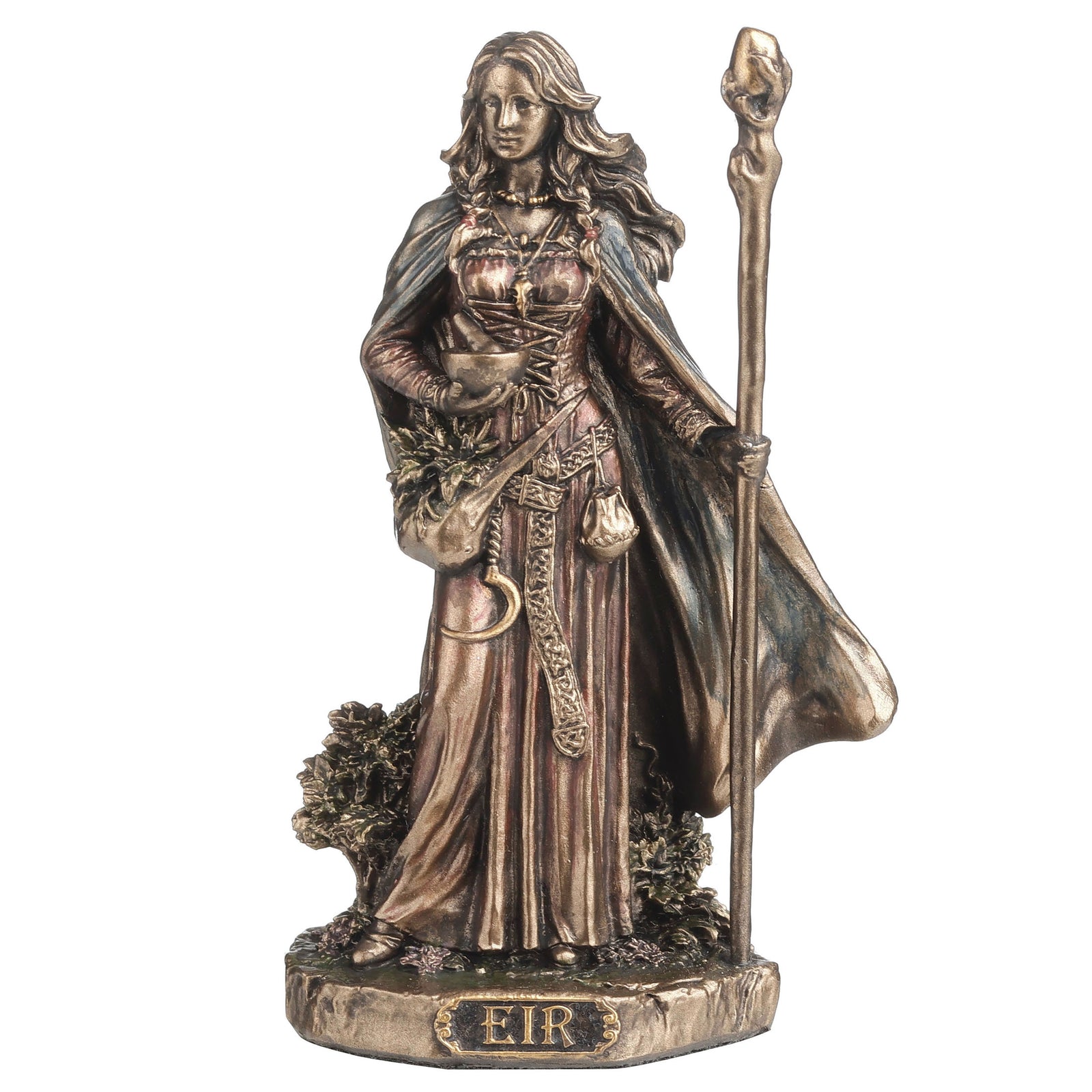 Norse God Figurine - Bronze Resin Sculpture for Home Decor and Altars