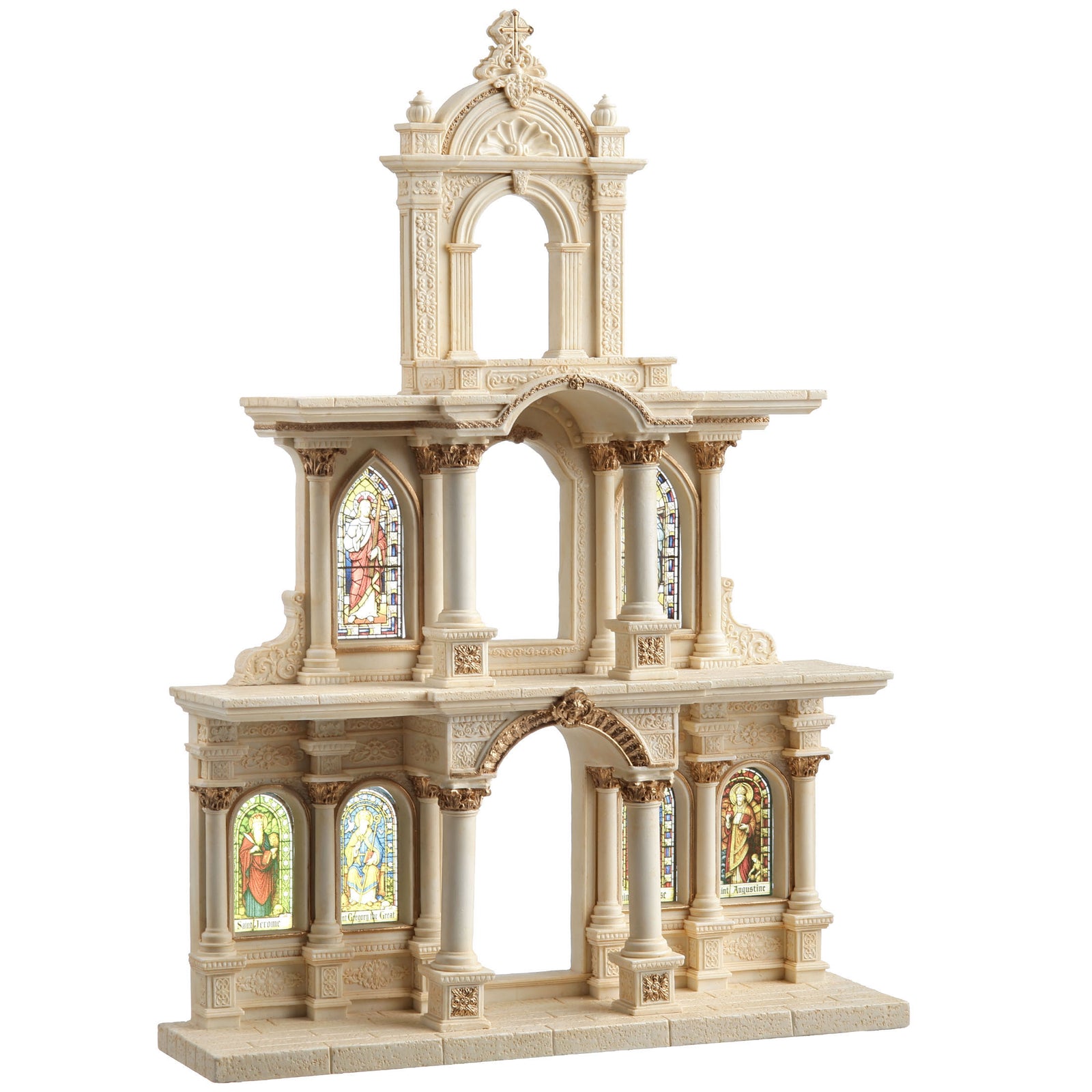 Cathedral of Saints Religious Miniature Display Stand