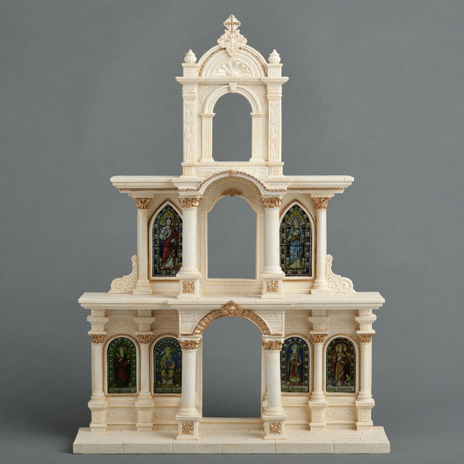 Cathedral of Saints Religious Miniature Display Stand
