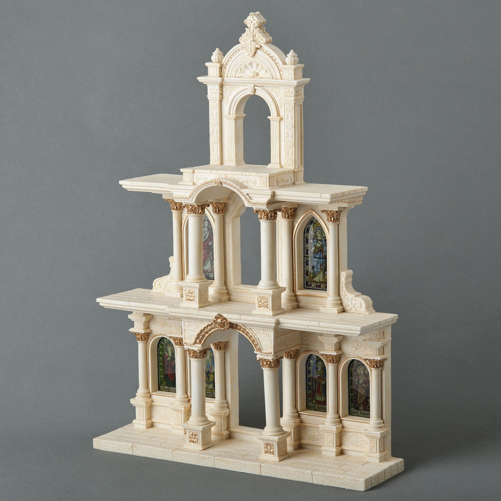 Cathedral of Saints Religious Miniature Display Stand