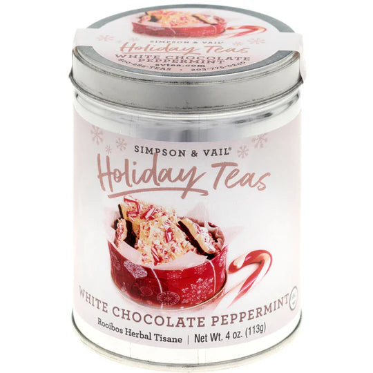 White Chocolate Peppermint Rooibos Herbal Tisane - 4oz Tin
