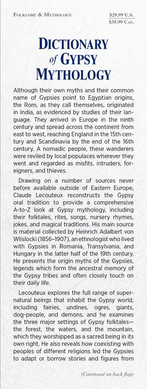 Dictionary of Gypsy Mythology – An A-to-Z Guide to Roma Folklore, Rites & Esoteric Wisdom
