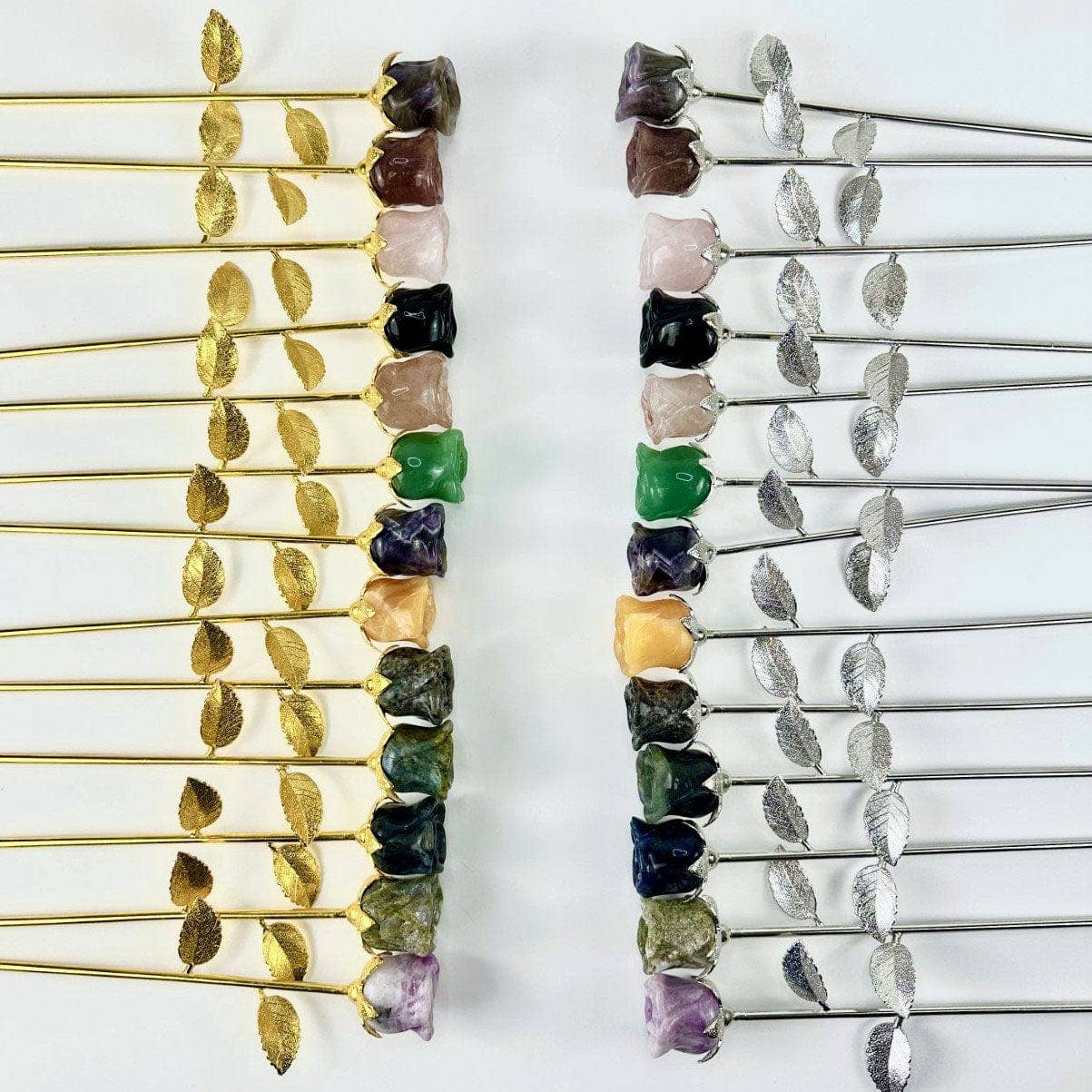 Beautiful Carved Crystal Rose Polished Gemstone