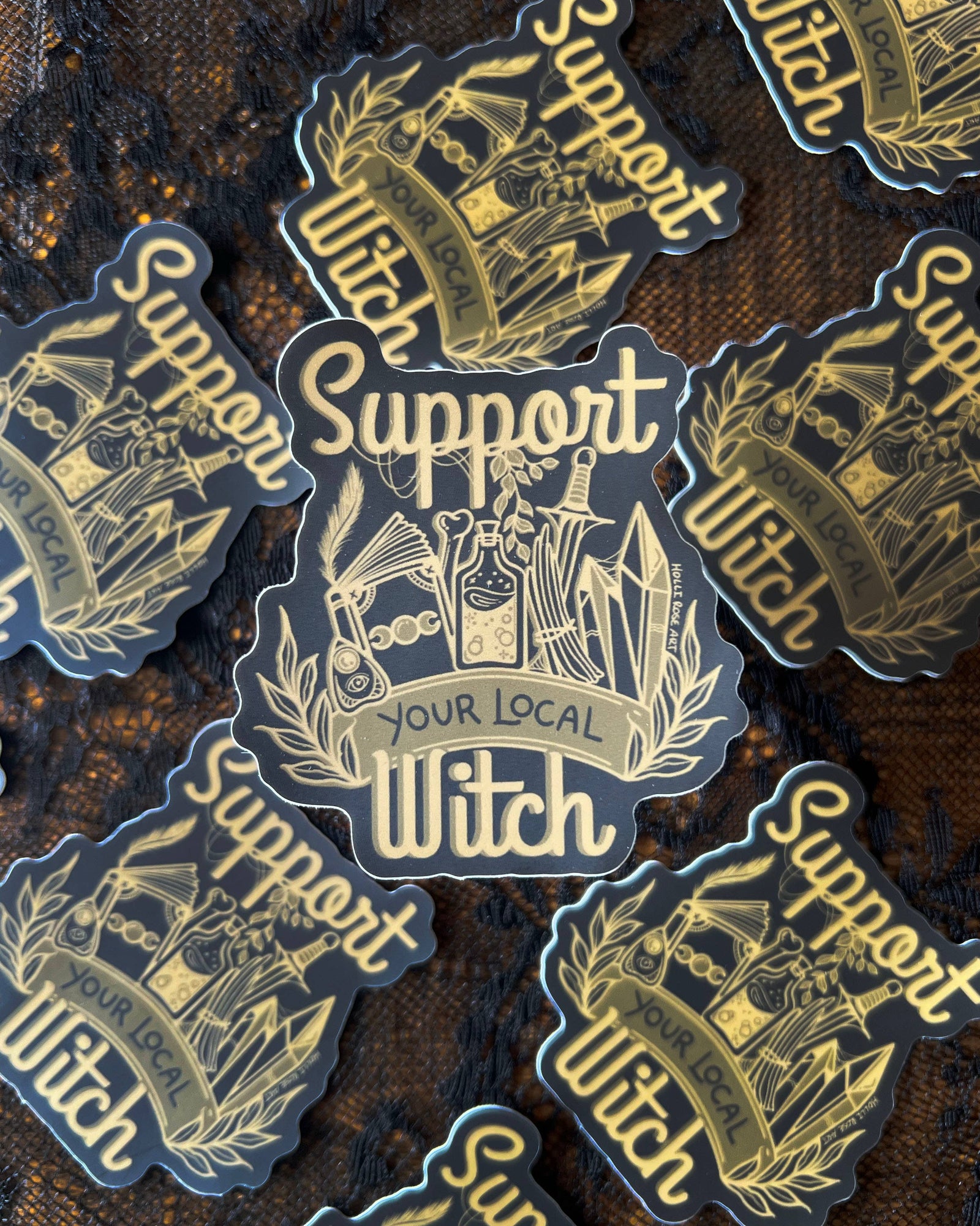 Support Your Local Witch Sticker