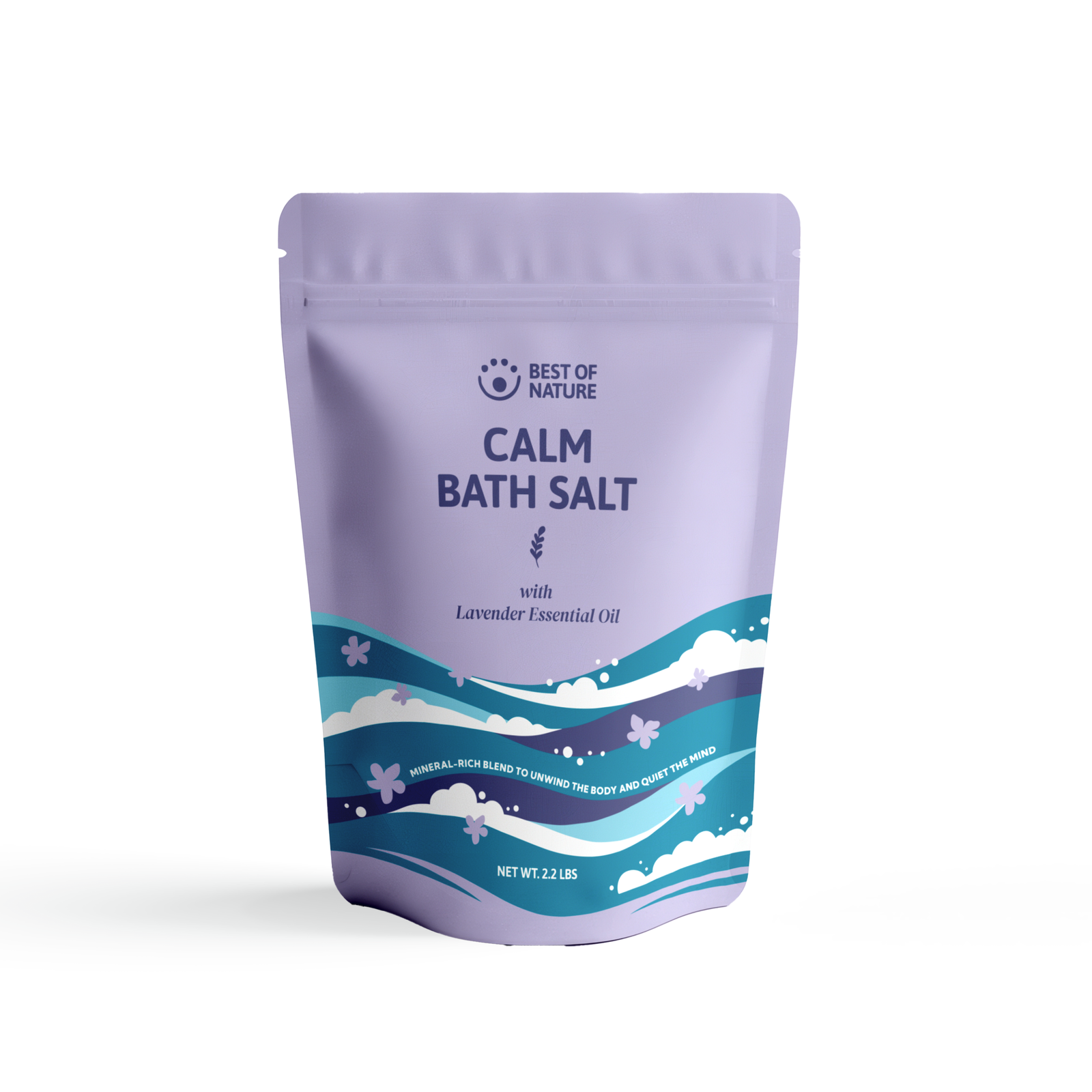 Calm Mineral Bath Salt with Lavender Essential Oil
