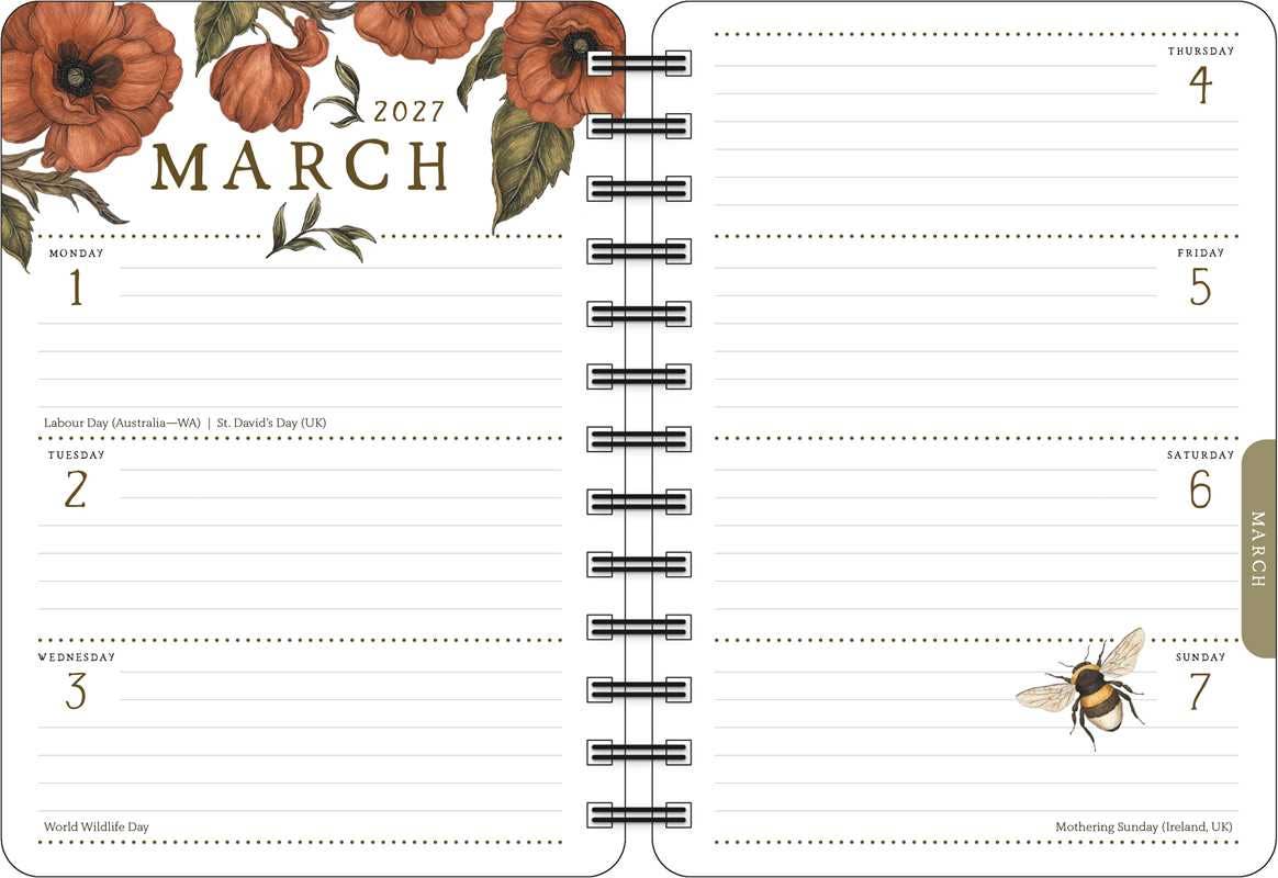 Woodland Wardens 2027 Weekly Planner by Jessica Roux