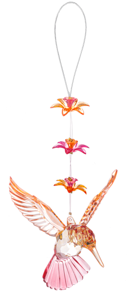 Blooming Blossom Prism Hummingbird with Flower Chain
