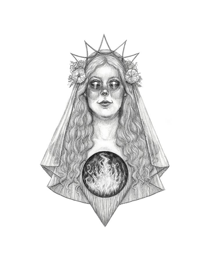 Hestia Fine Art Print - Greek Goddess of Heath & Home