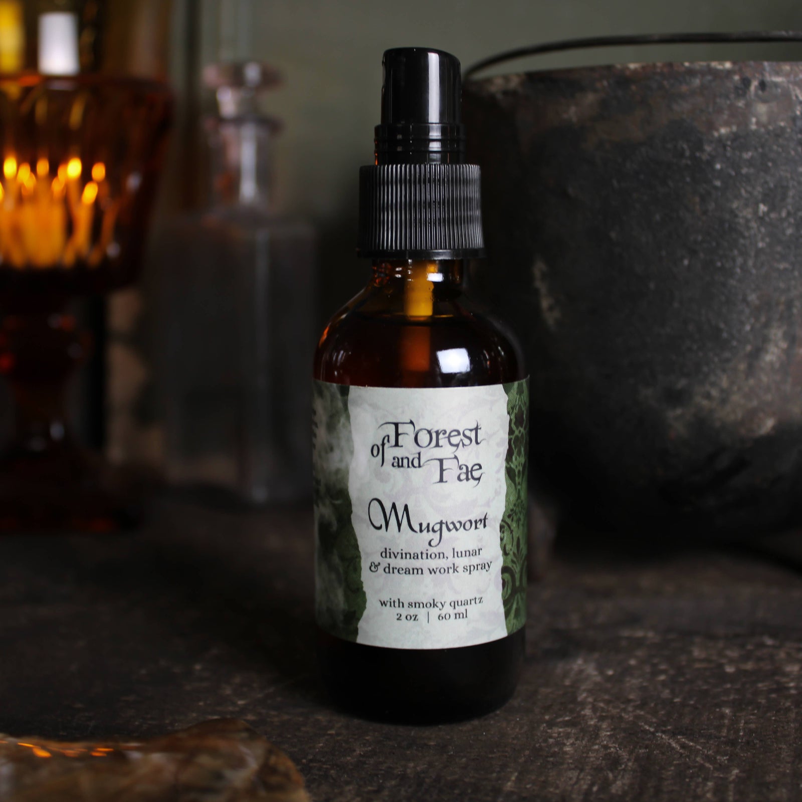 Mugwort Ritual Spray • Crystal Infused • Dreams