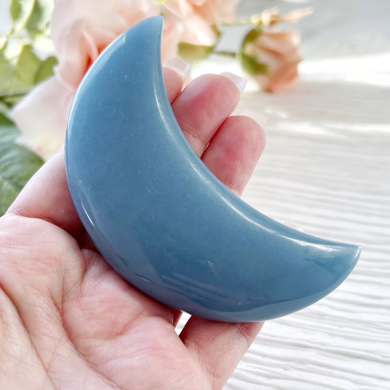 Crystal Gemstone Crescent Moon