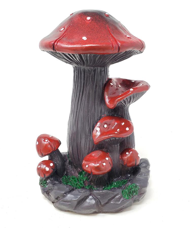 Mushroom Backflow Incense Cone Burner - 7"