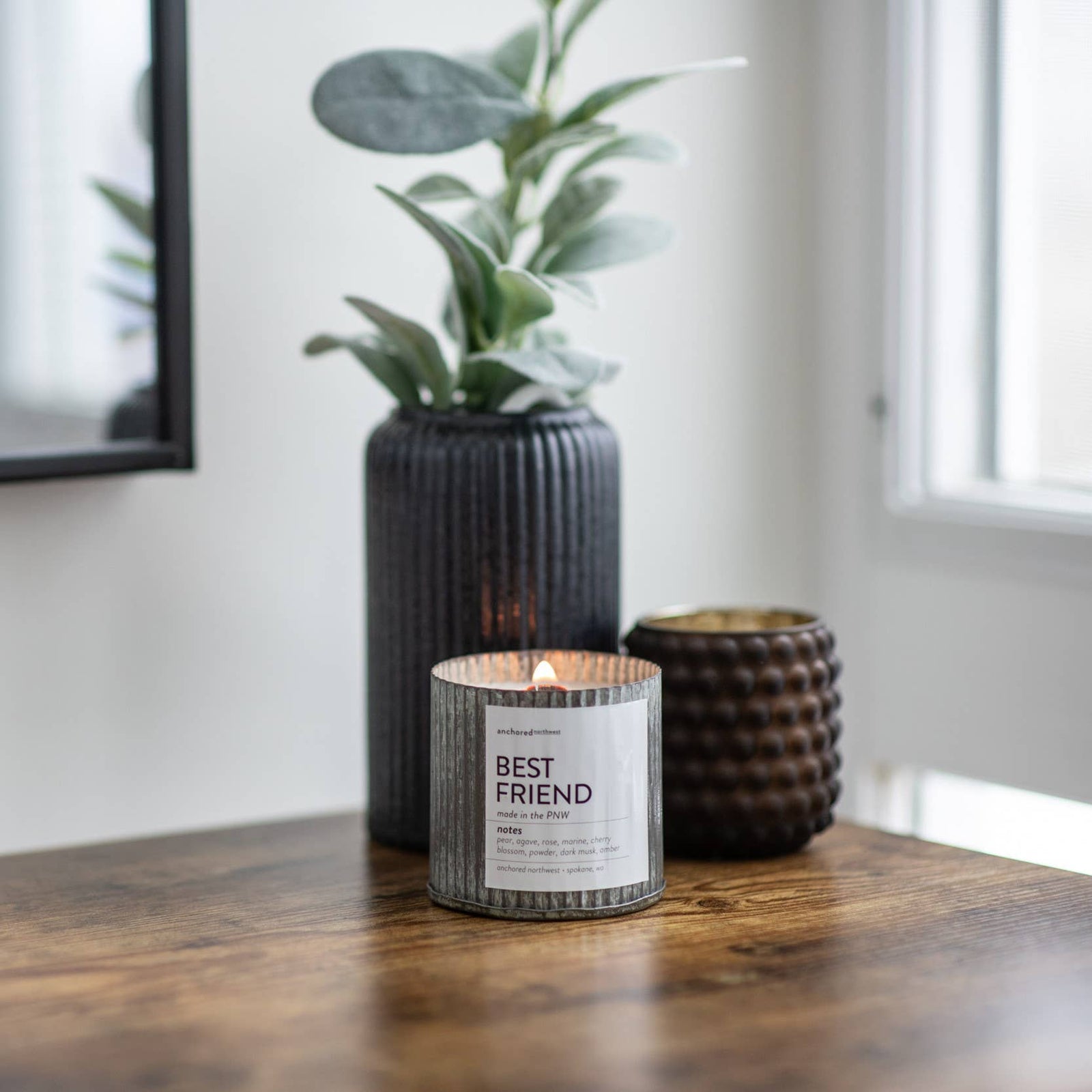 Girlfriend Wood Wick Rustic Farmhouse Soy Candle